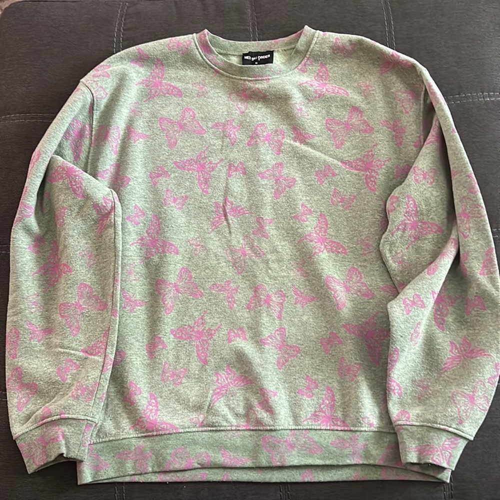 Green Butterfly Crewneck